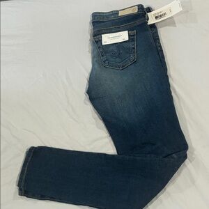 AG Adriano Goldschmied Indigo Cropped Jeans